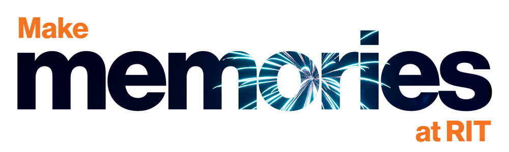Abstract header graphic with dark blue “memories” text, partially obscured by a glowing, light-blue starburst or burst effect at the center, with orange accent shapes in the corners.