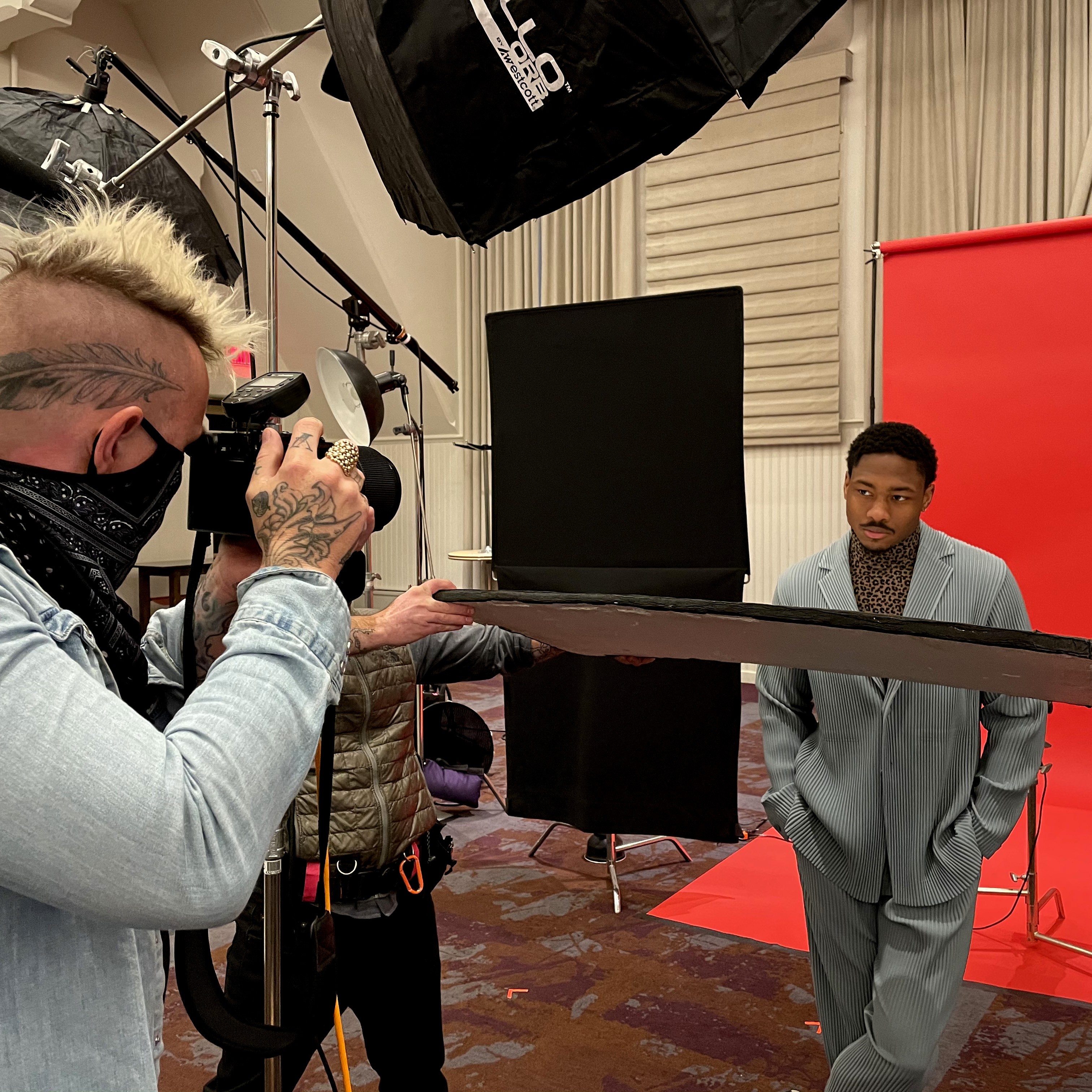 Stefon Diggs photo shoot for the cover of ESPN