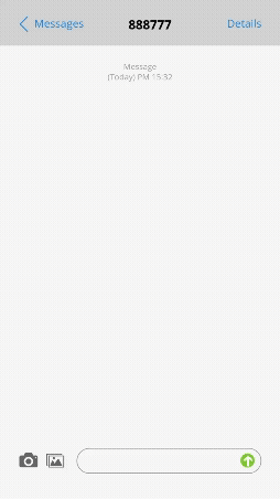 Text message view of subscription to Welcome Days text alerts