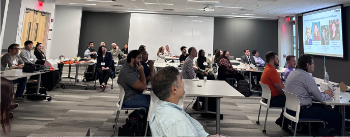 Photo of Summit Guests during a presentation.