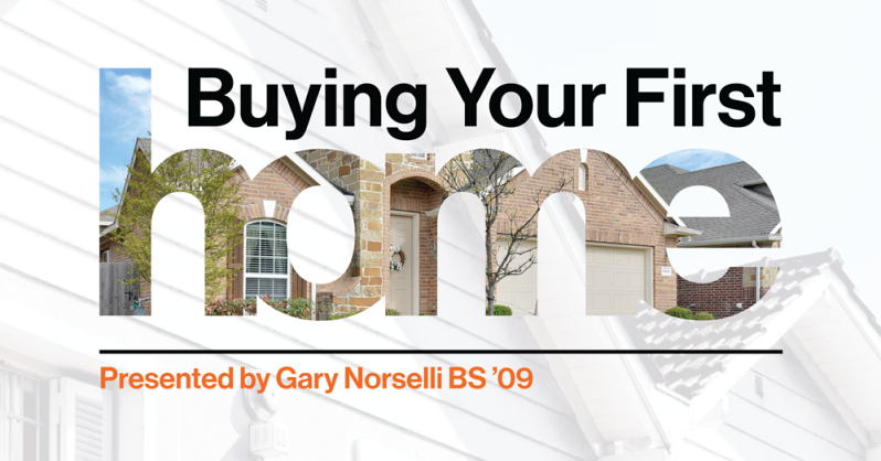 graphic of buying your first home
