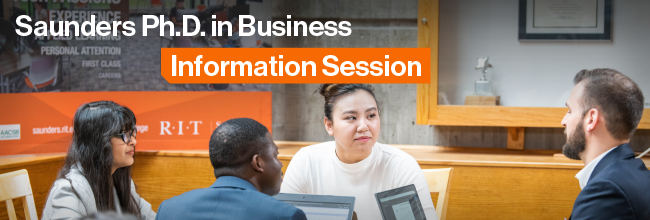 Saunders Ph.D. in Business Information Session