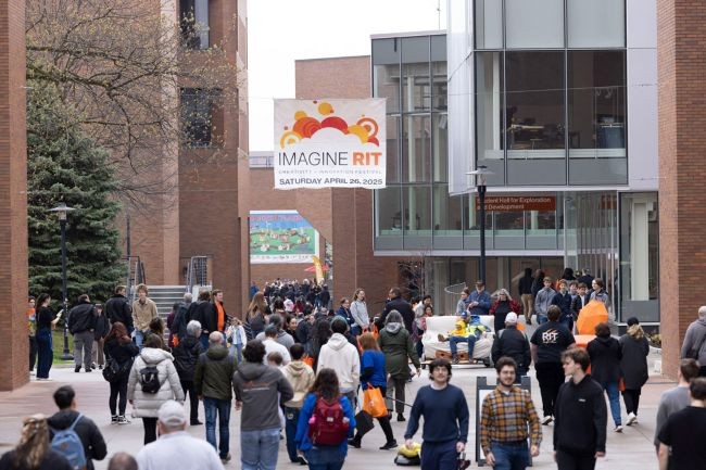 More than 30,000 people attended last year’s Imagine RIT: Creativity and Innovation Festival. This year’s event will be held April 25.