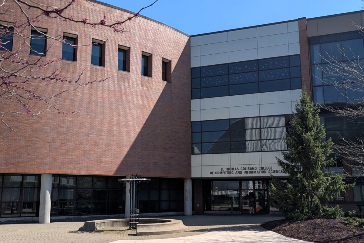 The GCCIS building at RIT, home to computing, information sciences, and technology programs.