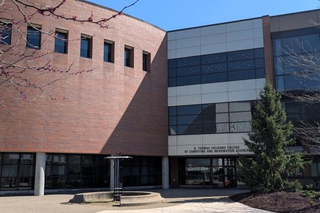 The GCCIS building at RIT, home to computing, information sciences, and technology programs.