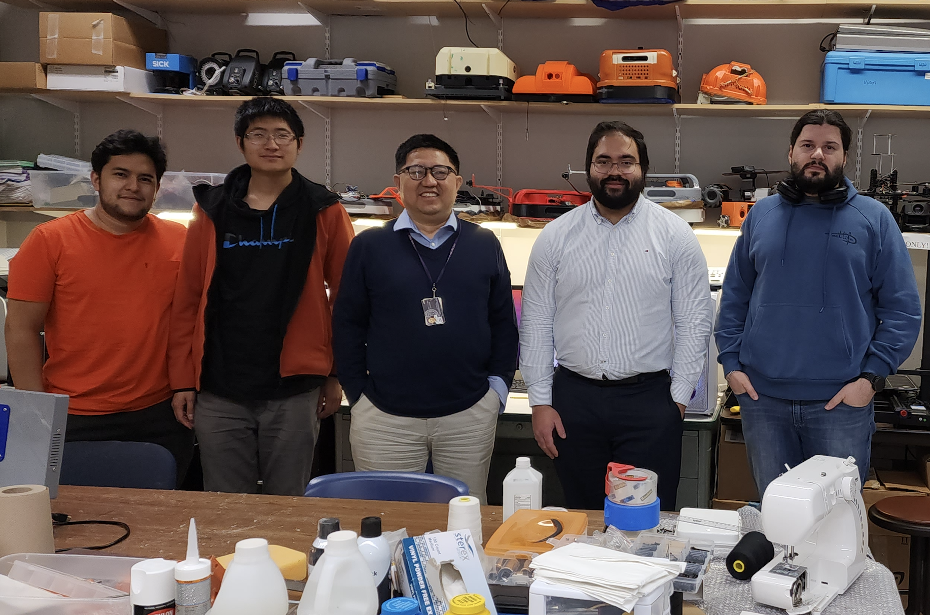 Rodney Sanchez with CCNY students and faculty