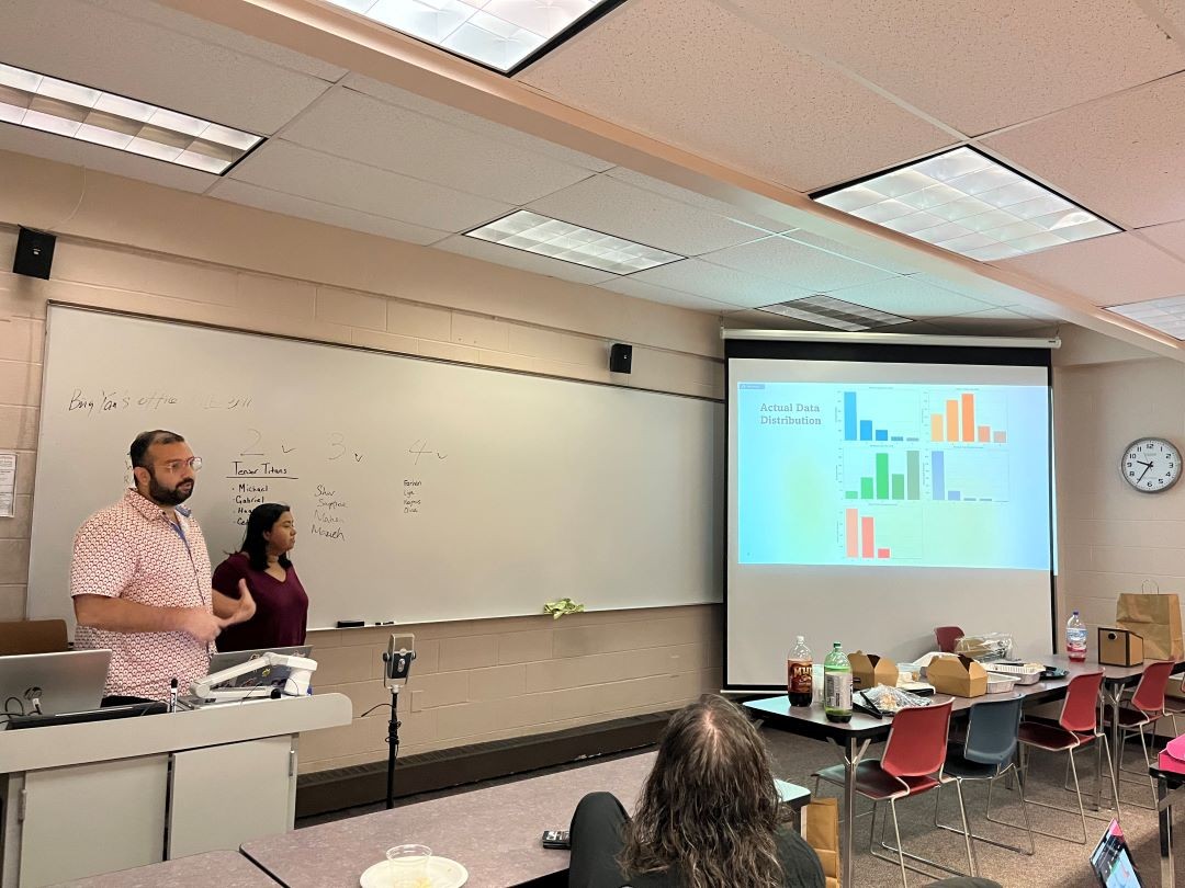 AWARE-AI trainees presenting their hackathon results.