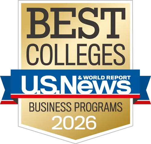 2026 US News Best Colleges badge for Business programs