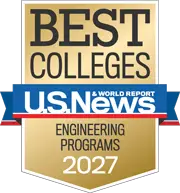 US News and World Report Badge for Best Undergraduate Engineering Programs 2027