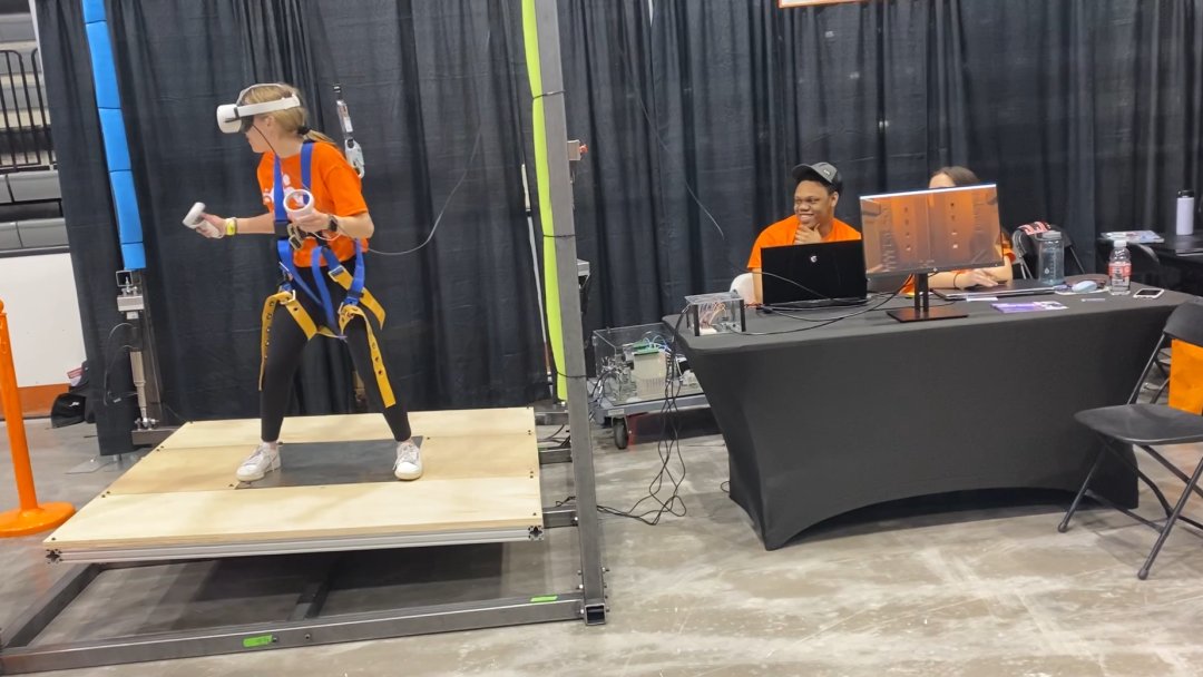 Balancing device and virtual reality simulation