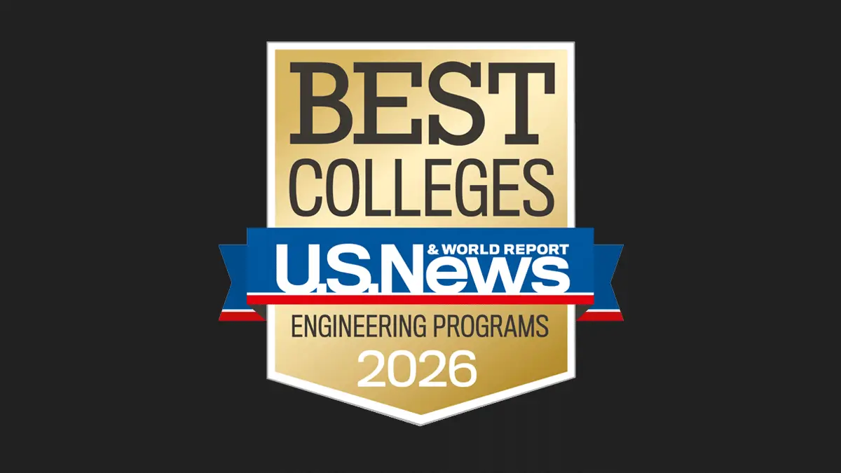 U S News and World Report 2026 badge for Best Undergraduate Engineering Programs.