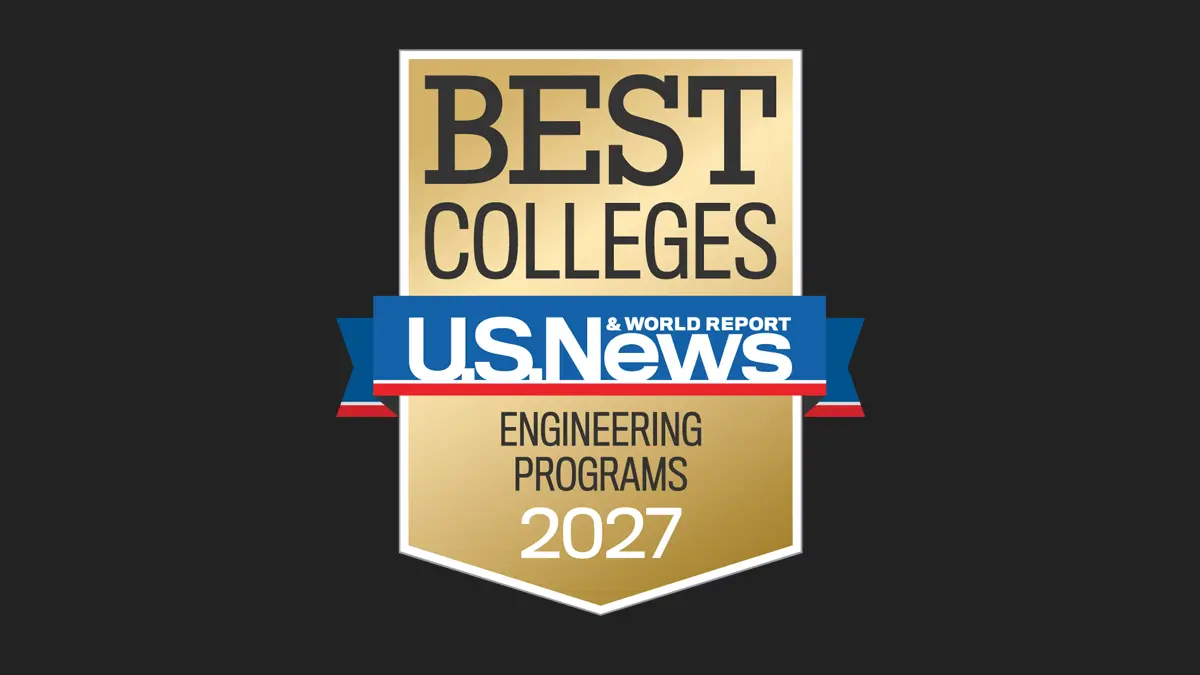 U S News and World Report 2027 badge for Best Undergraduate Engineering Programs.