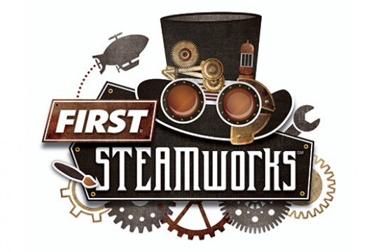 Logo for "FIRST Steamworks"