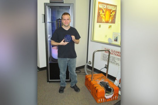 Student posing for camera