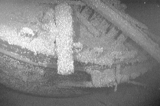 Picture of sunken ship