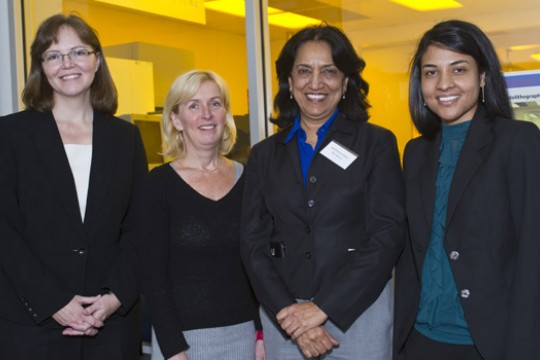 Professors posing for camera