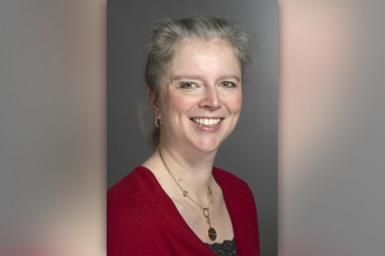 Professor posing for camera