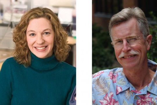 Two portraits side by side