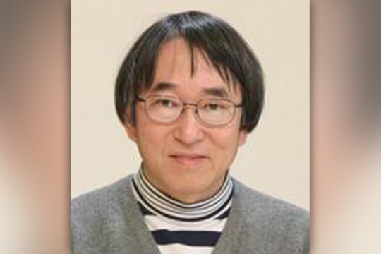 Professor posing for camera