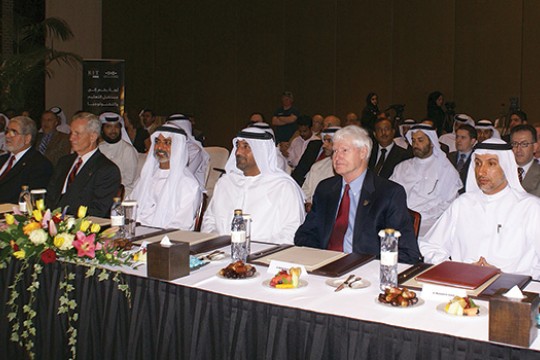 People gathered at table