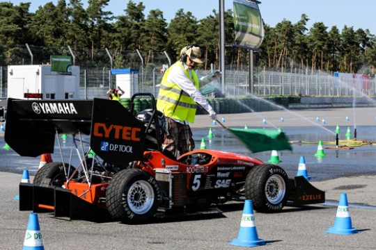 Car stopped at the starting line