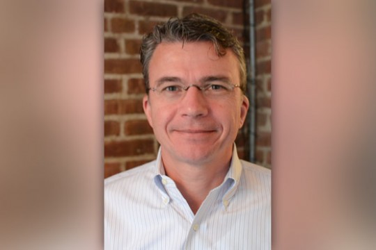 Professor posing for camera