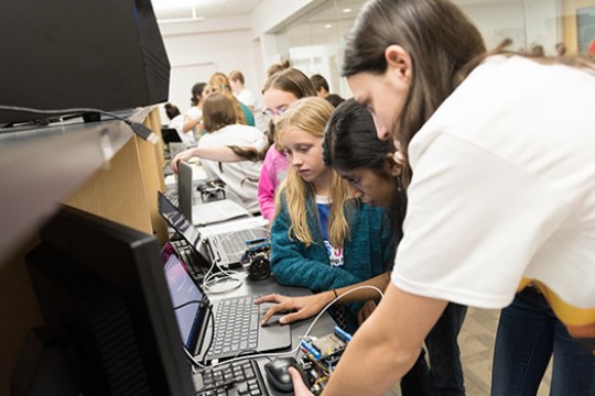 People working on computers