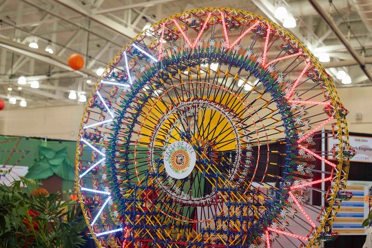 Ferris wheel made of K'Nex.