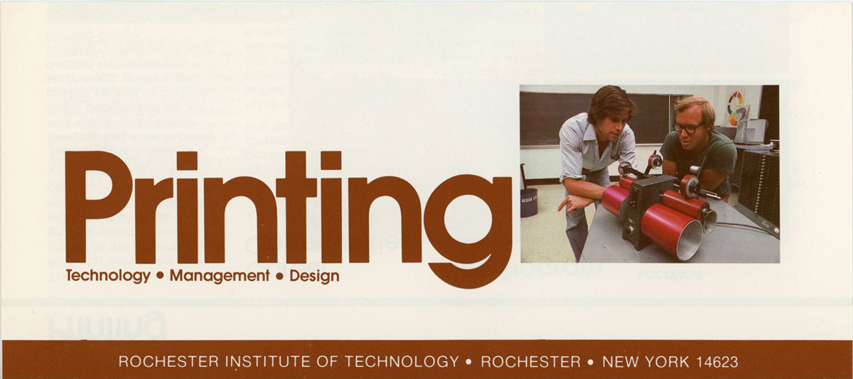 Printing Technology Management Design Rochester Institute of Technology Rochester New York 14623