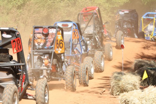 Picture of off road vehicles on track