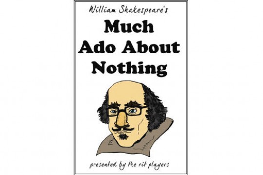 Logo for "Much Ado About Nothing" play