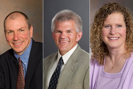 Three portraits of Professors