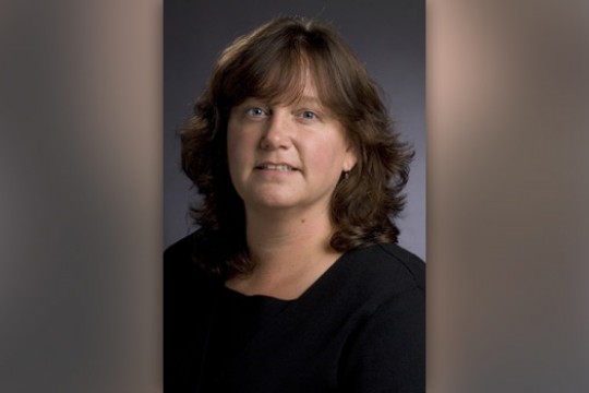 Professor posing for camera