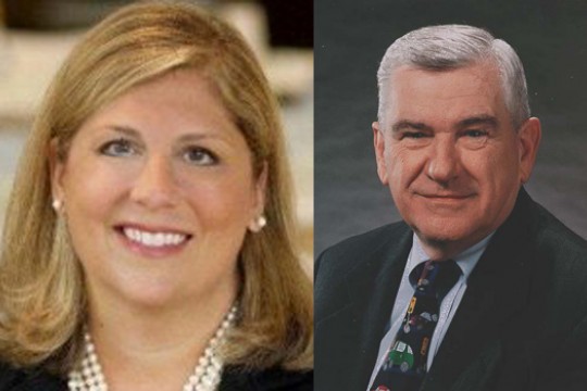 Two portraits side by side