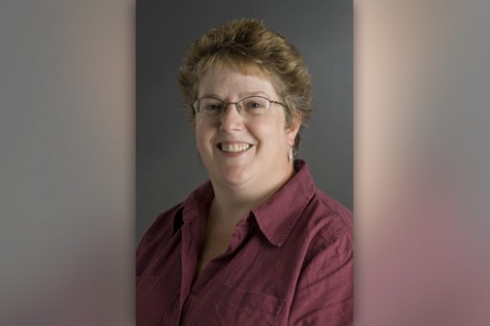 Professor posing for camera