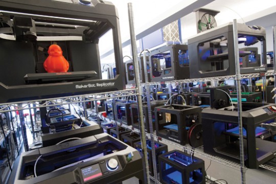 Picture of 3D printing lab
