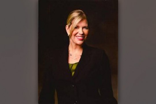 Professor posing for camera