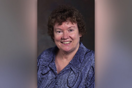 Professor posing for camera