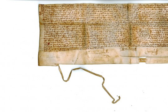 Picture of old piece of paper