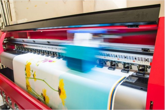 Wide Format InkJet printer in action