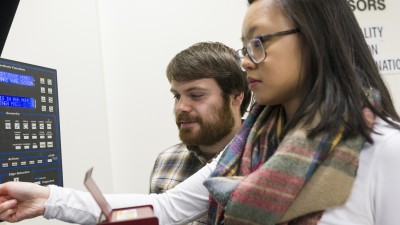 Students working in Additive Manufacturing Lab