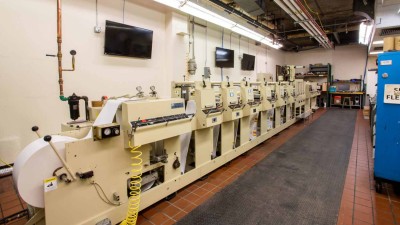 The flexographic printing press is ubiquitous in high-volume package and label printing operations; GMST students work hands-on with every aspect of package production to gain an appreciation for the key factors and variables required for quality print production.