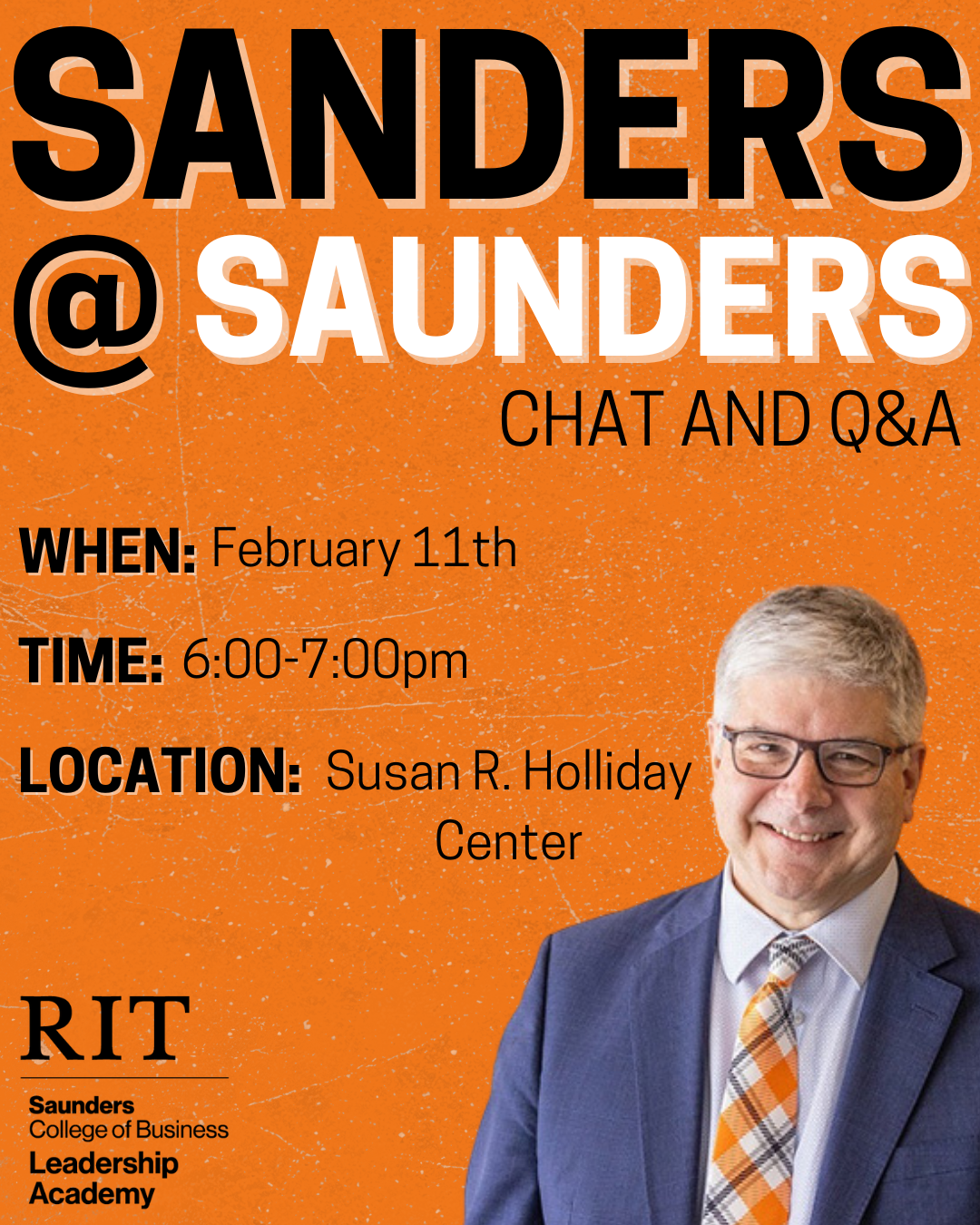 Sanders@Saunders flyer