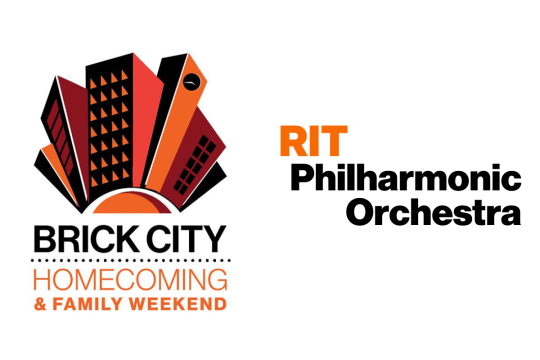 BCW Logo with RIT Philharmonic Orchestra