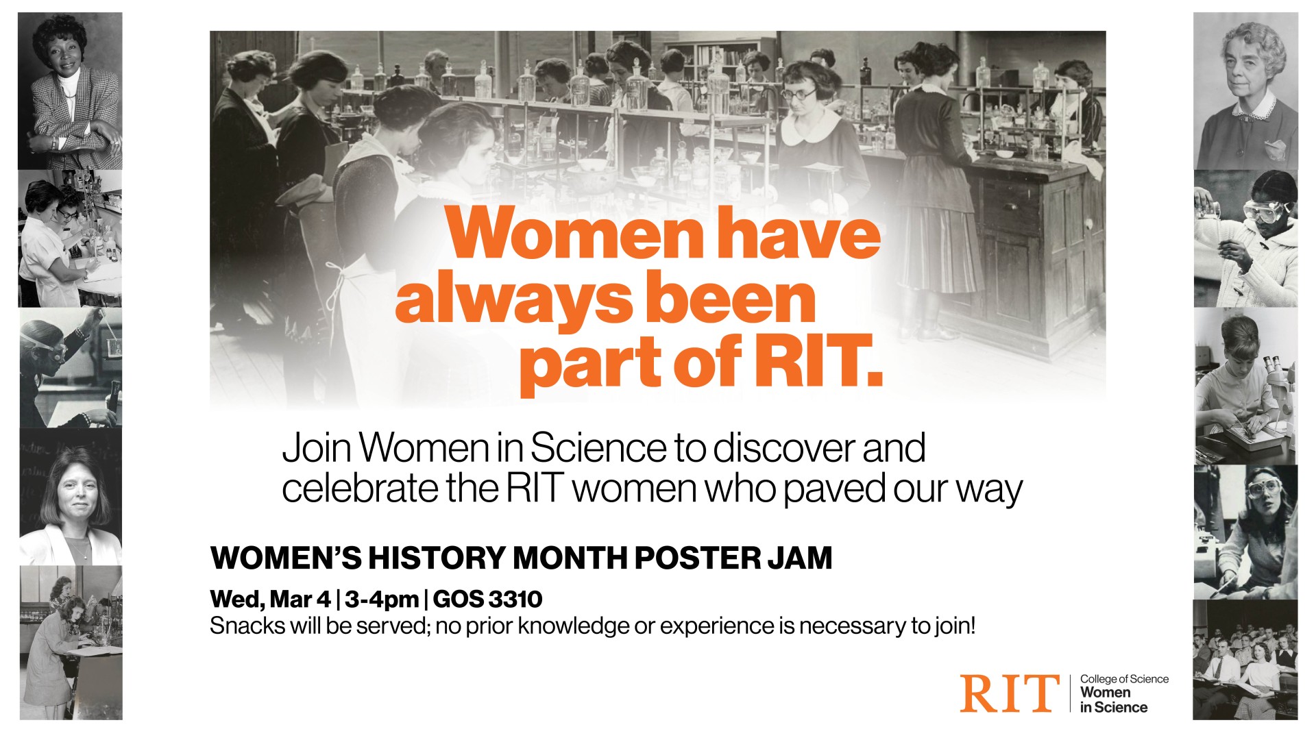women's history month poster jam digital display file