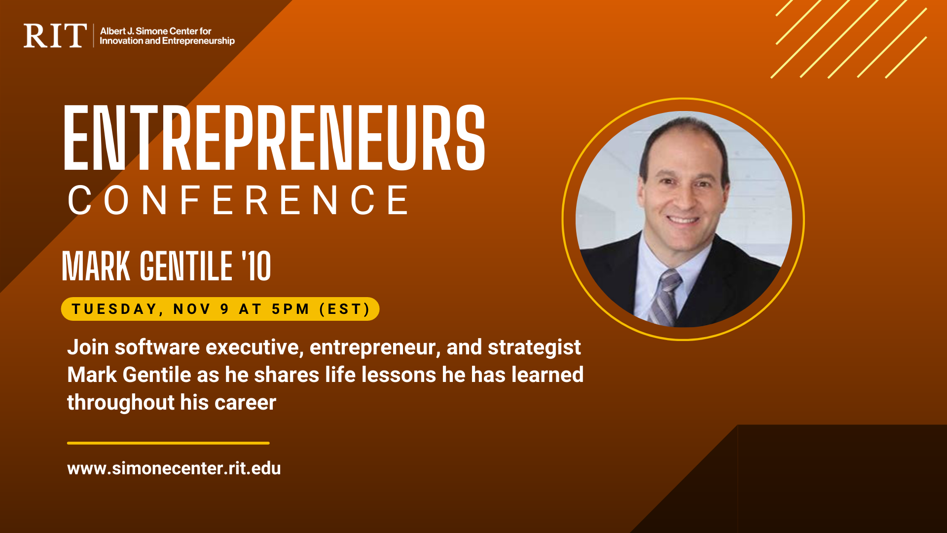 Entrepreneurial Speaker Series: Guest Speaker, Mark Gentile