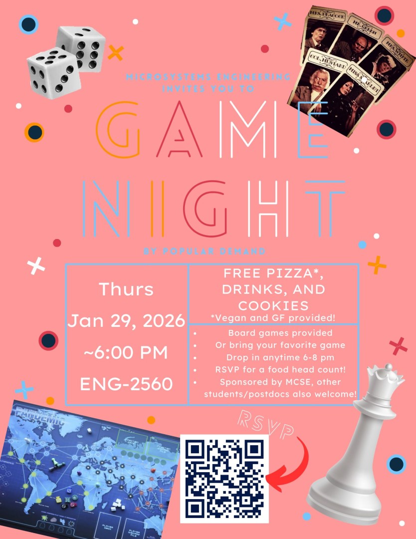 Microsystems Game Night Flyer
