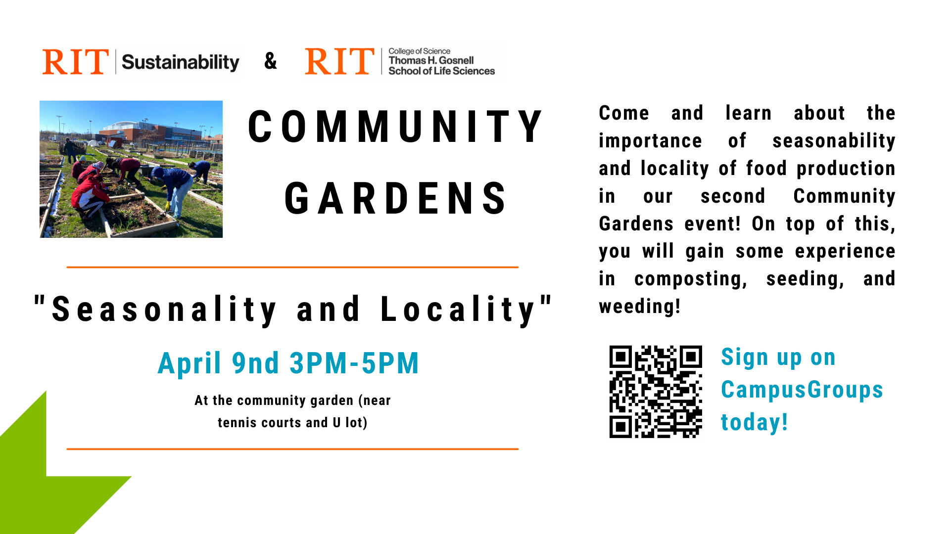 community garden seasonality and locality