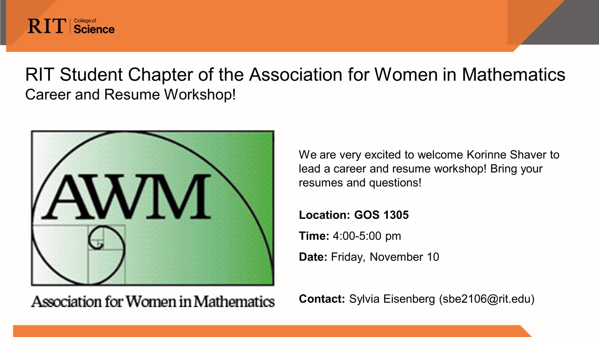 awm career and resume workshop banner