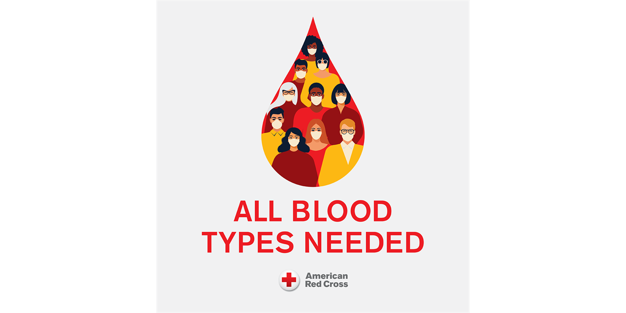 All Blood Types Needed. American Red Cross
